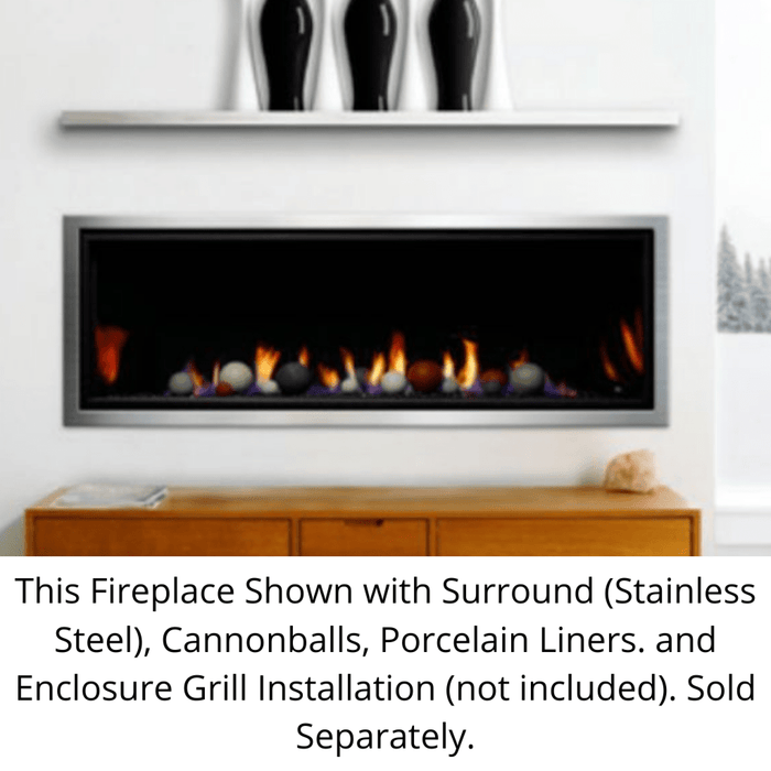 Kingsman 60" ZCVRB60 Linear Direct Vent Gas Fireplace Kingsman