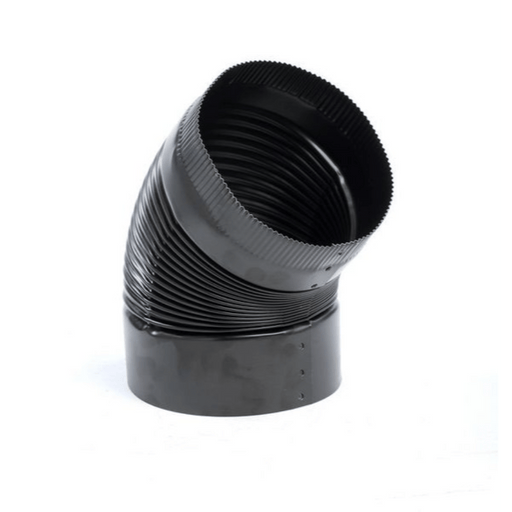 Kingsman 7" 45-Degree Black Elbow Kingsman