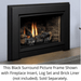 Kingsman Black Surround Picture Frame for IDV34 Series Fireplace Inserts Kingsman