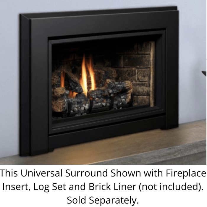 Kingsman Black Universal Surround for IDV44 Series Fireplace Inserts Kingsman