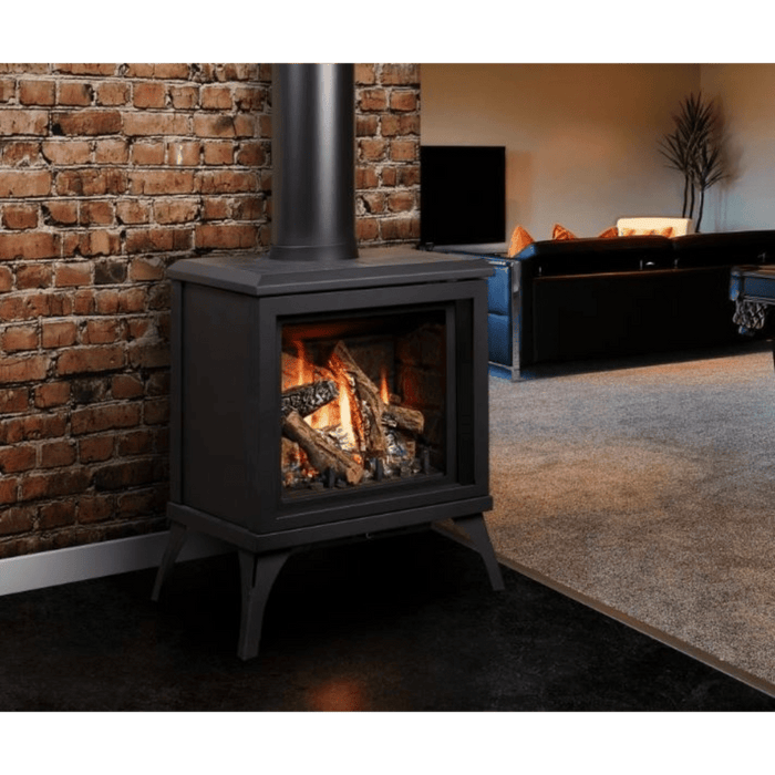 Kingsman FDV200S 23" Freestanding Intermittent Pilot Proflame 2, Natural Gas Direct Vent Stove FDV200SNE2 Kingsman