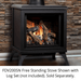 Kingsman FDV200S 23" Freestanding Intermittent Pilot Proflame 2, Natural Gas Direct Vent Stove FDV200SNE2 Kingsman