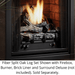 Kingsman Fiber Split Oak Log Set for ZVF24 Series Fireplaces Kingsman