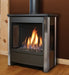 Kingsman Side Doors Stainless Steel Frame With Charcoal Solid Panel for FDV451 Direct Vent Stove Kingsman