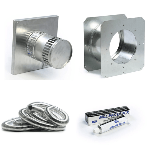 Kingsman Horizontal Chimney Vent Termination Starter Kit Kingsman
