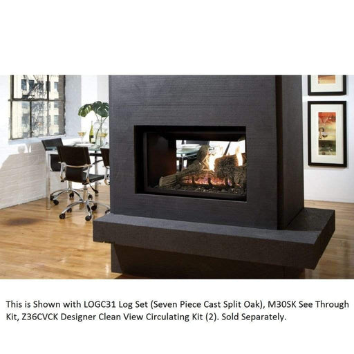 Kingsman MDV31 Direct Vent Multi-Sided Gas Fireplace with Left/Right Hand Burner Kingsman