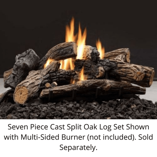 Kingsman Seven Piece Cast Split Oak Log Set (Logs Only) Kingsman
