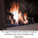 Kingsman Split Oak Log Set for OFP42 Series Fireplaces Kingsman
