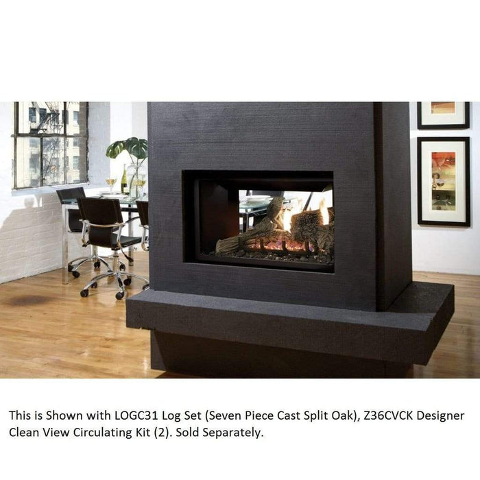 Kingsman Tempered Glass See Through View Kit for Multi-Sided See-Through Fireplace Kingsman