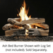 Kingsman Vented Millivolt Ash Bed Burner (Burner Only) Kingsman