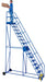 Vestil LAD-16-21-G steel rolling warehouse ladder - view 4