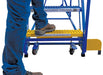 Vestil LAD-16-21-G steel rolling warehouse ladder - view 5