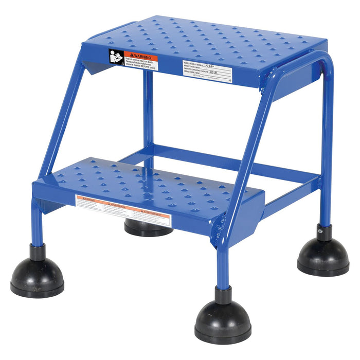 Vestil LAD-2-B-P steel commercial spring loaded ladders - view 2
