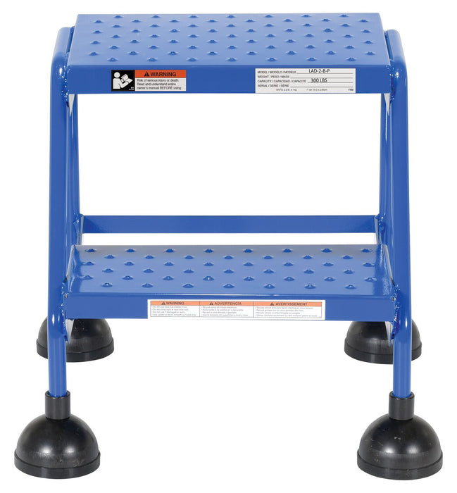 Vestil LAD-2-B-P steel commercial spring loaded ladders - view 3