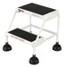 Vestil LAD-2-W steel commercial spring loaded ladder - view 2