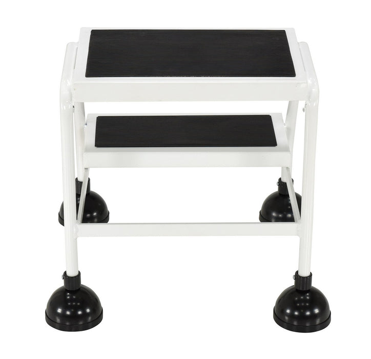 Vestil LAD-2-W steel commercial spring loaded ladder - view 4