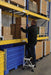 Vestil LAD-2-W steel commercial spring loaded ladder - view 5