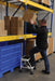 Vestil LAD-2-W steel commercial spring loaded ladder - view 6