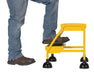 Vestil LAD-2-Y steel commercial spring loaded ladder - view 5