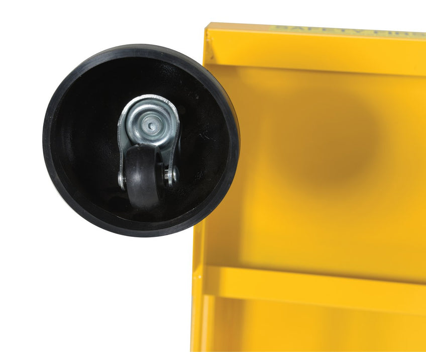 Vestil LAD-2-Y steel commercial spring loaded ladder - view 6