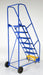 Vestil LAD-7-14-G steel rolling warehouse ladder - view 5