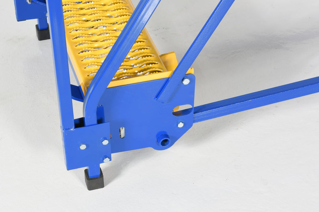 Vestil LAD-7-14-G steel rolling warehouse ladder - view 8