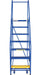 Vestil LAD-7-14-G steel rolling warehouse ladder - view 3