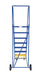 Vestil LAD-7-14-G steel rolling warehouse ladder - view 4