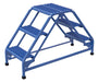Vestil LAD-DD-18-3-G Steel Double Sided Ladder 3 Grip Strut Step 16-13/16 in. Width 350 lb. Capacity Blue