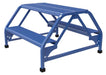 Vestil LAD-DD-32-2-P Steel Double Sided Ladder 2 Perforated Step 30-1/4 in. Width 350 lb. Capacity Blue