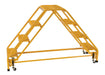 Vestil LAD-DD-P-18-4-G steel double sided step ladder - view 4