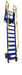 Vestil LAD-FM-120-PSO steel folding mezzanine ladder with - view 2