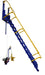 Vestil LAD-FM-120-PSO steel folding mezzanine ladder with - view 3