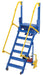 Vestil LAD-FM-60-PSO Steel Folding Mezzanine Ladder with 115V Power Storage 60 in. Mezzanine Height 23-5/8 in. Step Width 350