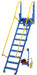 Vestil LAD-FM-96-PSO Steel Folding Mezzanine Ladder with 115V Power Storage 96 in. Mezzanine Height 23-5/8 in. Step Width 350