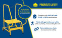 Vestil LAD-MM-2-P-YL steel maintenance ladder feature overview 3