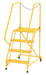 Vestil LAD-MM-4-G-YL Steel Maintenance Ladder 58 Degree 4 Grip Strut 24 in. Step Width 350 lb. Capacity Yellow