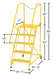 Vestil LAD-MM-5-P-YL steel maintenance ladder dimensions diagram
