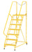 Vestil LAD-MM-7-G-YL Steel Maintenance Ladder 58 Degree 7 Grip Strut 24 in. Step Width 350 lb. Capacity Yellow