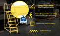 Vestil LAD-MM-7-P-YL steel maintenance ladder feature overview 2