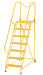Vestil LAD-MM-7-P-YL Steel Maintenance Ladder 58 Degree 7 Perforated 24 in. Step Width 350 lb. Capacity Yellow