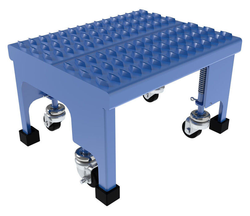 Vestil LAD-PW-18-1-G-NHR Steel Standard Slope Ladder No Handrail 58 Degree 1 Grip Strut 16-13/16 in. Step Width 350 lb. Capac