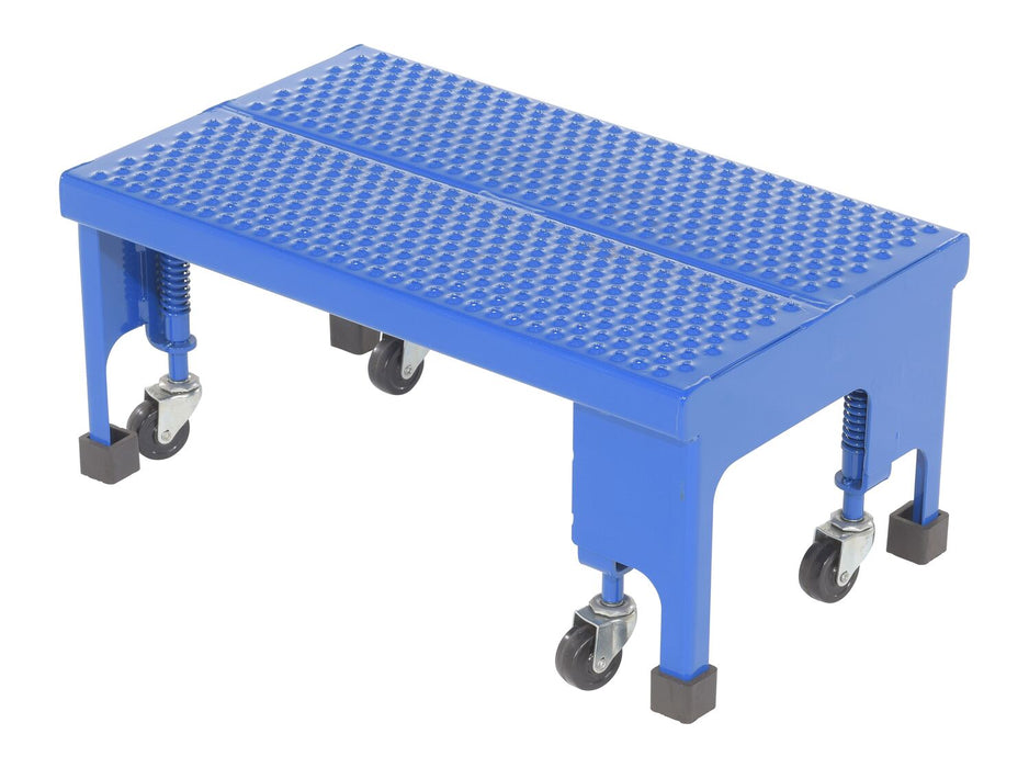 Vestil LAD-PW-18-1-P-NHR Steel Standard Slope Ladder No Handrail 58 Degree 1 Perforated 16-13/16 in. Step Width 350 lb. Capac