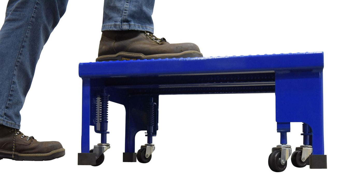 Vestil LAD-PW-18-1-P-NHR steel standard slope ladder no handrail - view 6