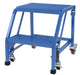 Vestil LAD-PW-18-2-P-NHR Steel Standard Slope Ladder No Handrail 58 Degree 2 Perforated 16-13/16 in. Step Width 350 lb. Capac