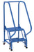 Vestil LAD-PW-18-2-P Steel Standard Slope Ladder 58 Degree 2 Perforated 16-13/16 in. Step Width 350 lb. Capacity Blue