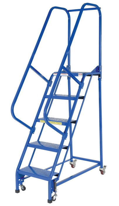 Vestil LAD-PW-18-5-P steel standard slope ladder - view 2