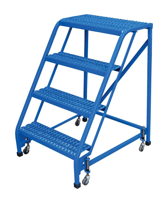 Vestil LAD-PW-26-4-G-NHR steel standard slope ladder - view 2