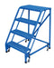 Vestil LAD-PW-26-4-G-NHR steel standard slope ladder - view 2