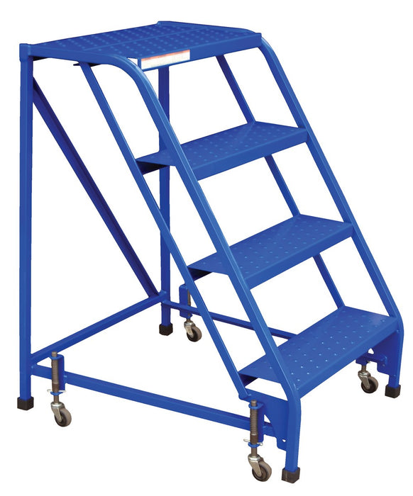 Vestil LAD-PW-26-4-P-NHR steel standard slope ladder - view 2